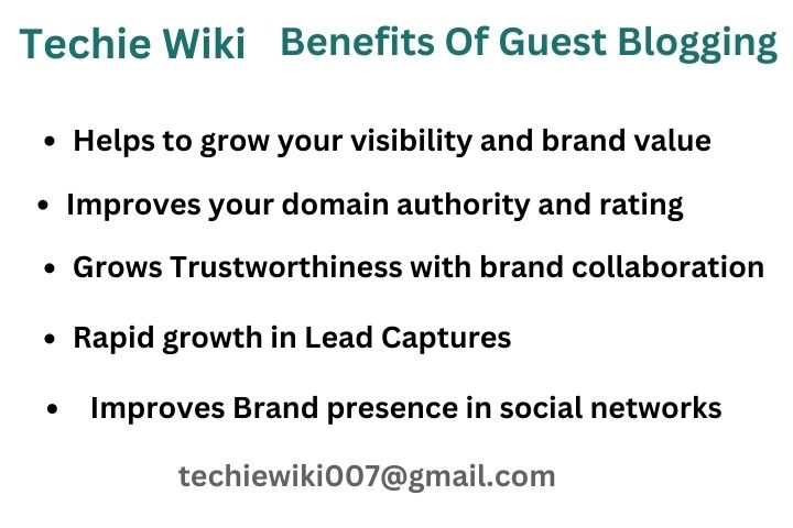 Techie Wiki Benefits of Guest Blogging
