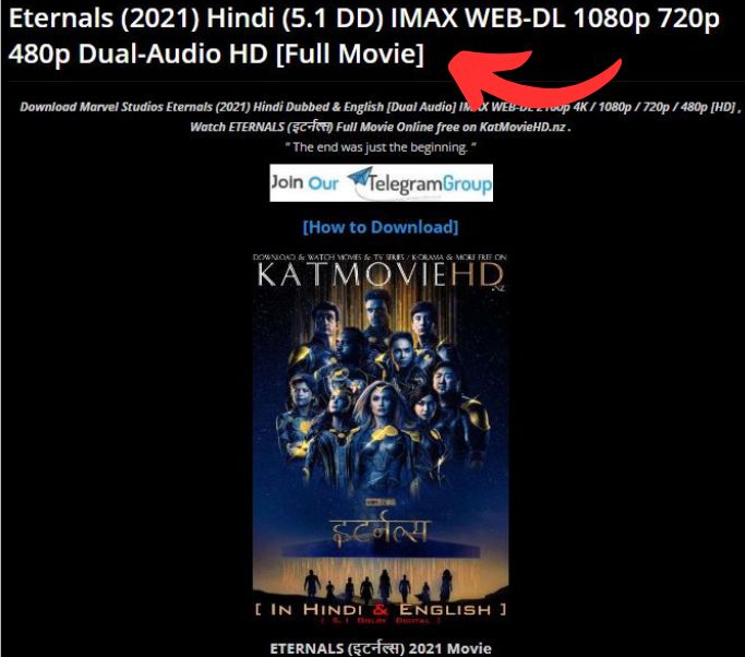 Katmoviehd Eternals HD Movie