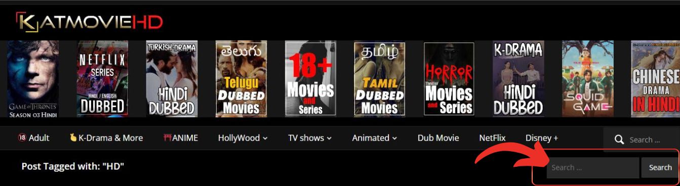 katmoviehd search bar